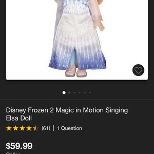 Singing Elsa with lights and sings